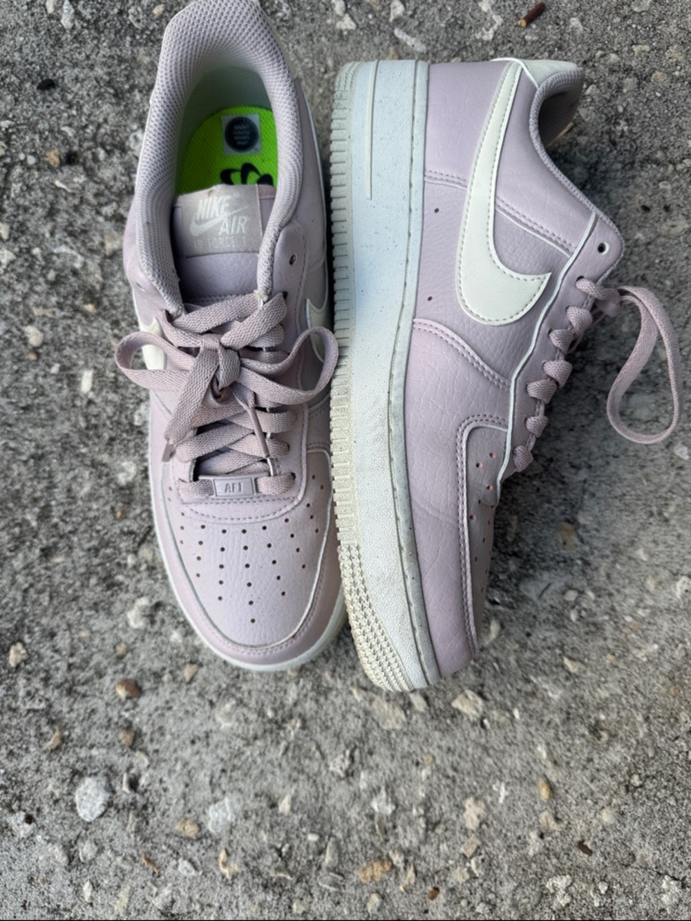 Nike Low-Top Sneakers in Lilac with White Swoosh